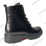 Ботинки Женские кожаные KATRIN 380 черный байка