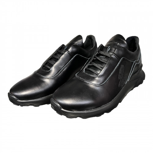 Кросівки Чоловічі шкіряні ANGAK 035/1 чорний