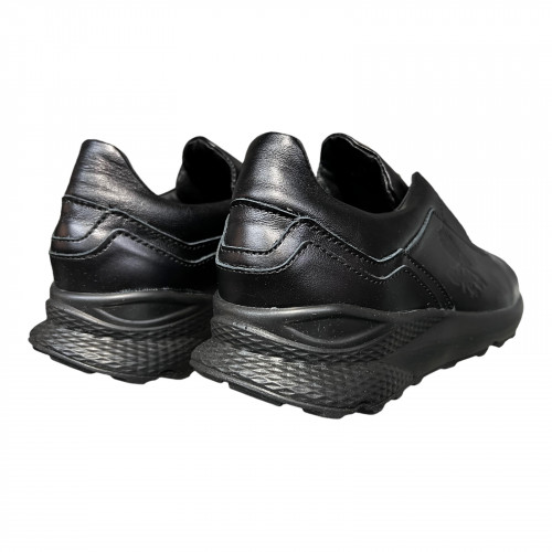 Кросівки Чоловічі шкіряні ANGAK 035/1 чорний