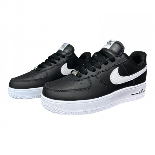 Кроссовки Мужские кожаные NIKE BB5001 black
