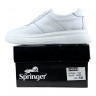 Кроссовки Женские кожаные SPRINGER 7288-1 белый