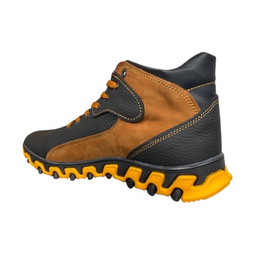 Кросівки Чоловічі шкіряні LORD Б87 рижий хутро