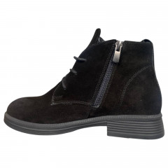 Черевики жіночі замшеві ATO 1101 01 чорні байка