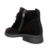 Ботинки женские замшевые ATO 1101 01 черные байки