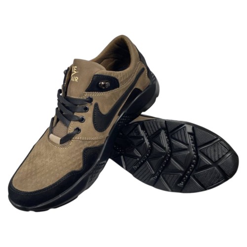 Кроссовки мужские кожаные DENAR N17 22 коричневые