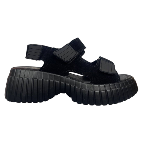 Босоножки женские замшевые KDSL C682-13 черные