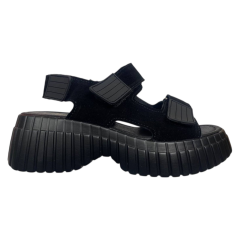 Босоніжки жіночі замшеві  KDSL C682-13 чорні