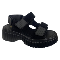 Босоніжки жіночі замшеві  KDSL C682-13 чорні