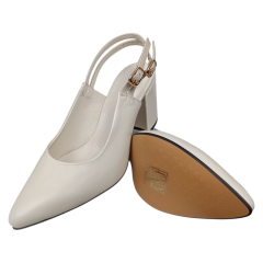 Босоніжки жіночі шкіряні ILONA 814/729 28 кремові 