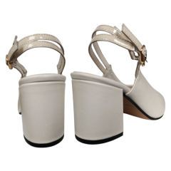 Босоніжки жіночі шкіряні ILONA 814/729 28 кремові 