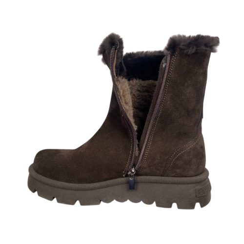 Черевики жіночі замшеві PANDORA 25-125 коричневі хутро