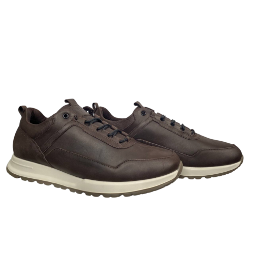 Кросівки чоловічі шкіряні HAMMA 401 08 коричневі м(бк) 